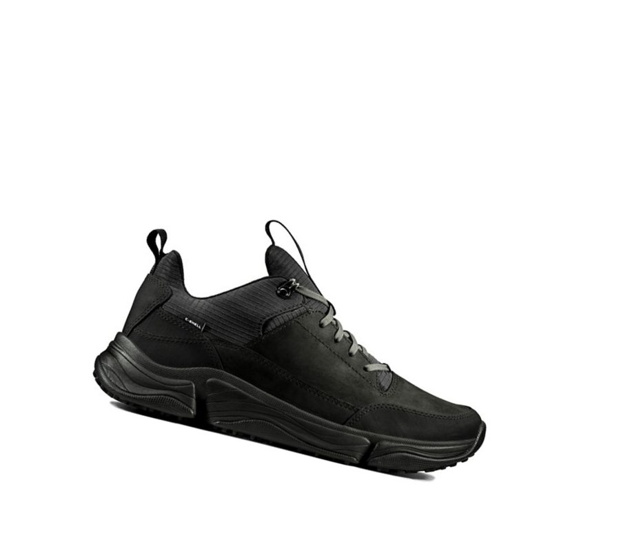 Trampki Clarks Tri Path Walk Tekstylne Męskie Czarne | SXEGON962