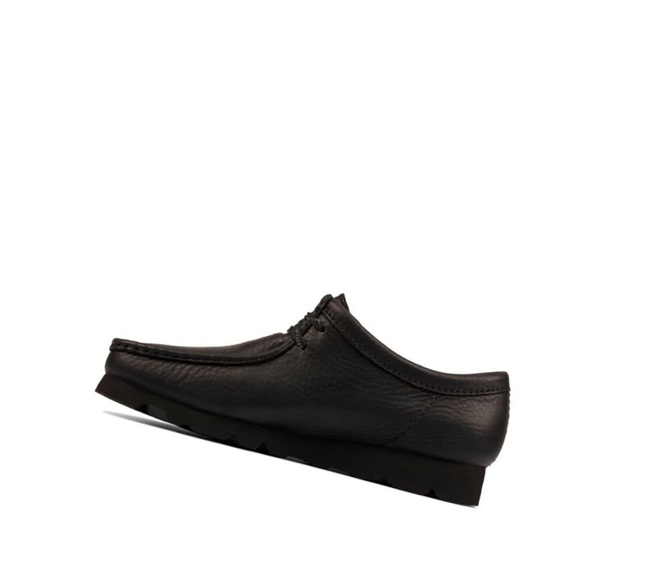 Wallabee Clarks Gore-tex Skórzane Męskie Czarne | KJNVQA578