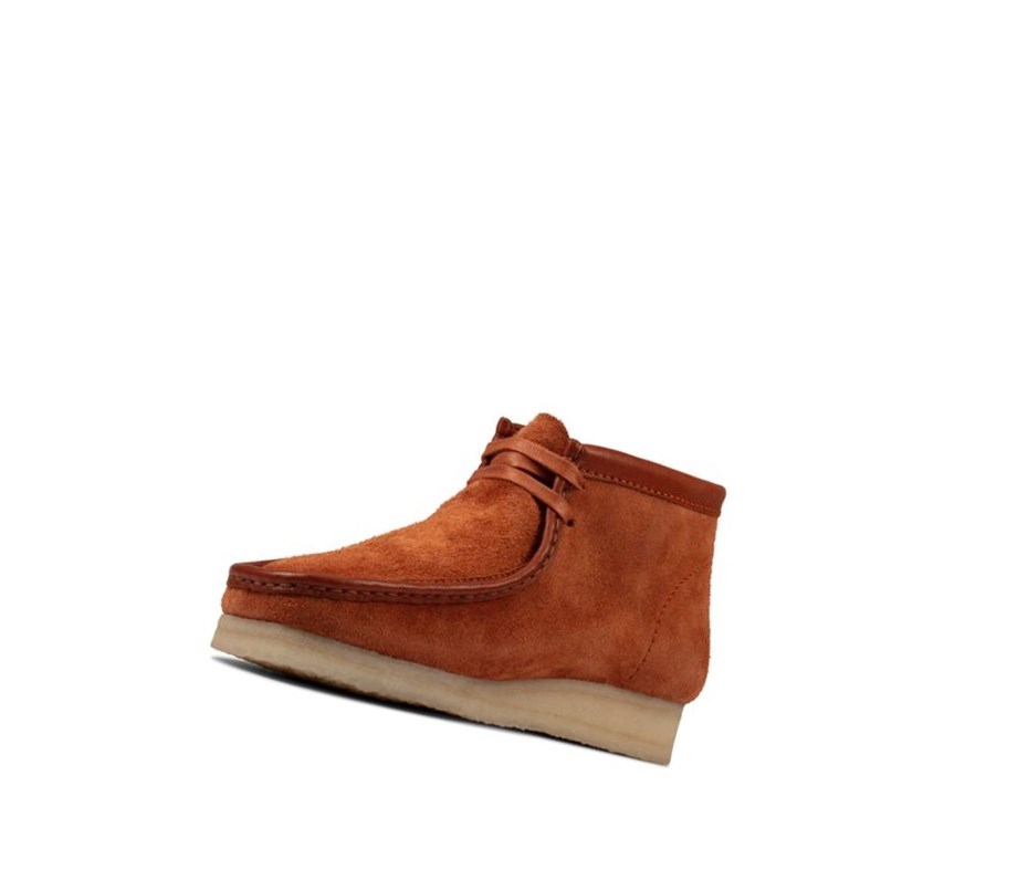 Wallabee Clarks Oryginalne Hairy Zamszowe Męskie Brązowe | GOSNXI612