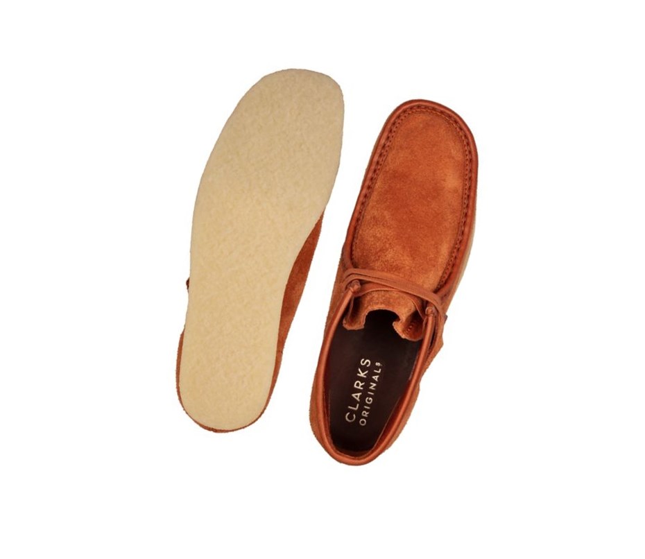 Wallabee Clarks Oryginalne Hairy Zamszowe Męskie Brązowe | GOSNXI612