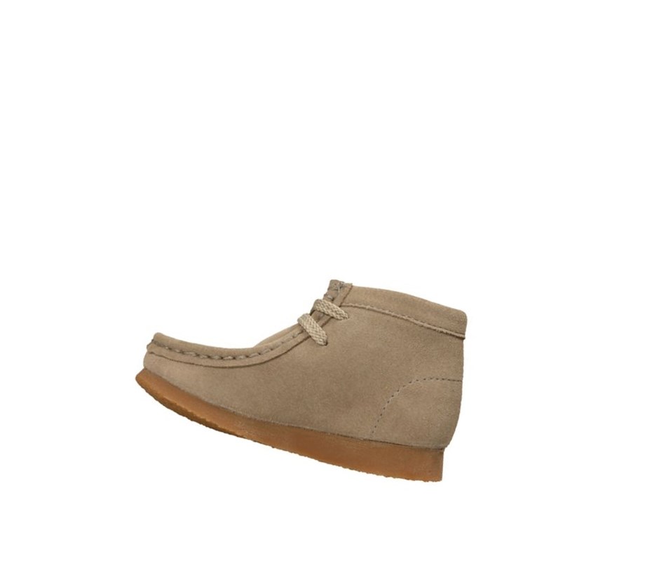 Wallabee Clarks Oryginalne Zamszowe Chłopięce Beżowe | DZPBXG725