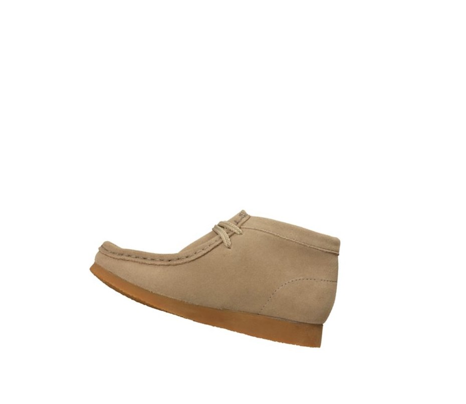 Wallabee Clarks Oryginalne Zamszowe Chłopięce Beżowe | GCLEHF902