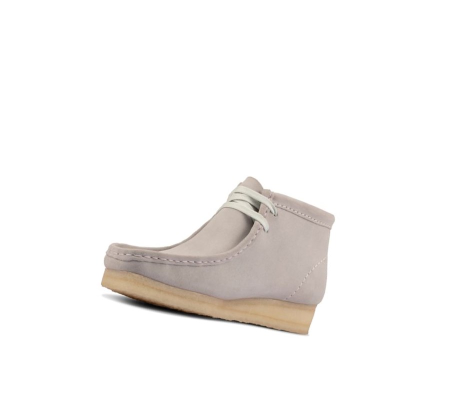 Wallabee Clarks Oryginalne Zamszowe Damskie Niebieskie Szare | ASCQVE901