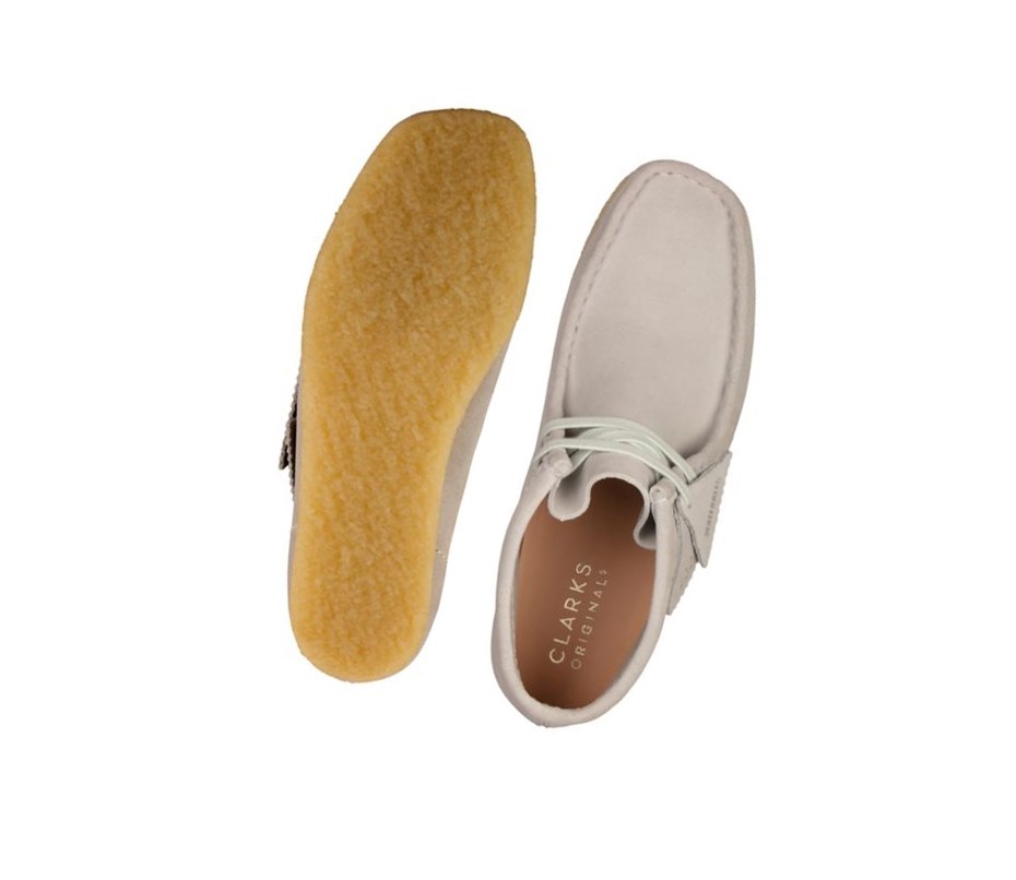 Wallabee Clarks Oryginalne Zamszowe Damskie Niebieskie Szare | ASCQVE901