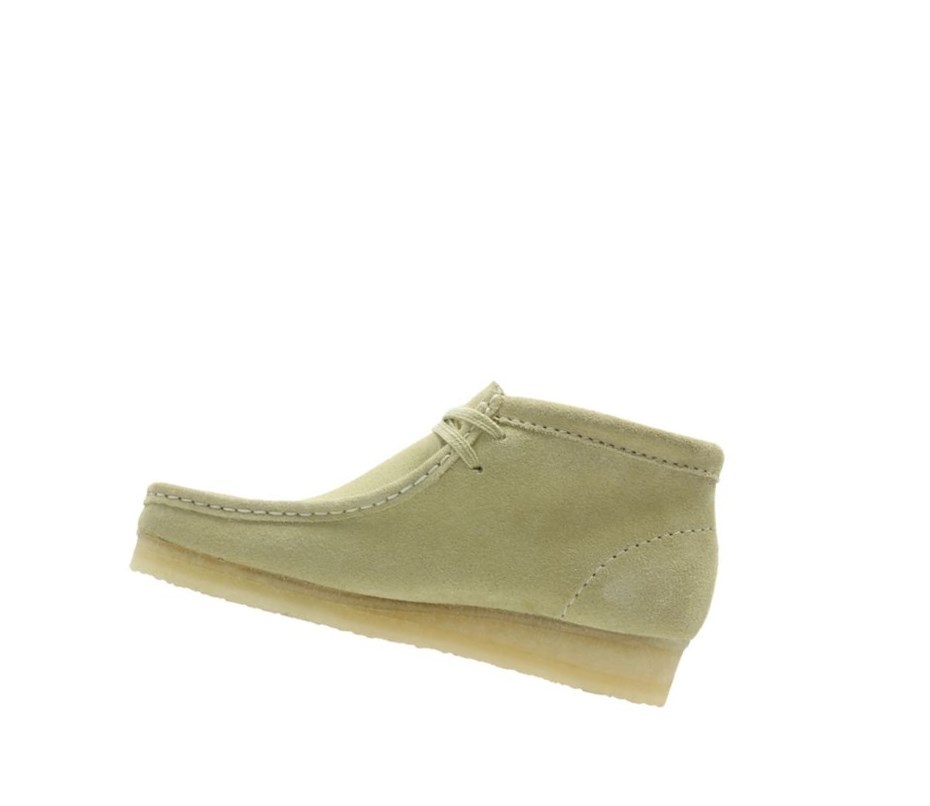 Wallabee Clarks Oryginalne Zamszowe Damskie Głęboka Zielone | OQCKDL481